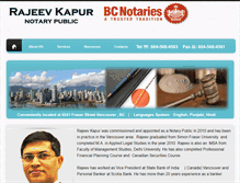 Tablet Screenshot of frasernotary.com